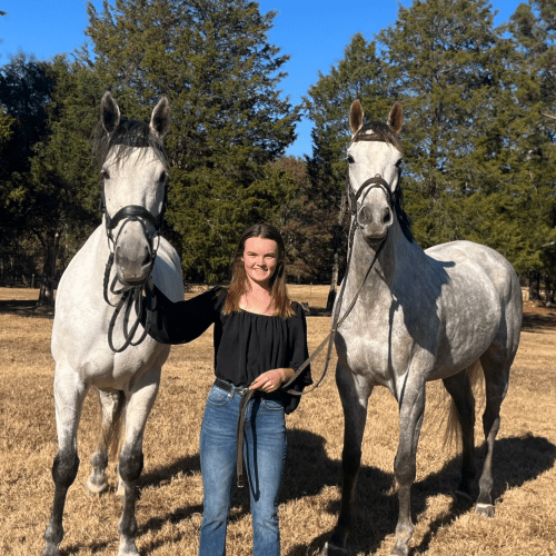 Band of Outlaws ambassador with horse benefiting from Outlaw Nutrition supplements